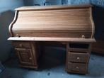 Grenen bureau met rolluik, Ophalen, Gebruikt, Bureau