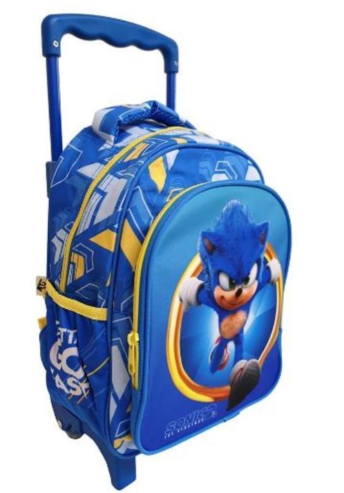 Sonic Trolley Rugzak - Sega, Handtassen en Accessoires, Tassen | Reistassen en Weekendtassen, Nieuw, Blauw, Uitschuifbare handgreep