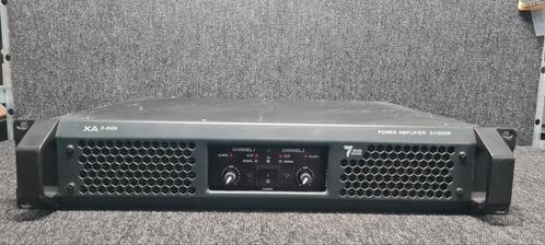 Amplificateur SEVENSOUND 2 x 1200 watts, TV, Hi-fi & Vidéo, Enceintes, Utilisé, Enlèvement ou Envoi