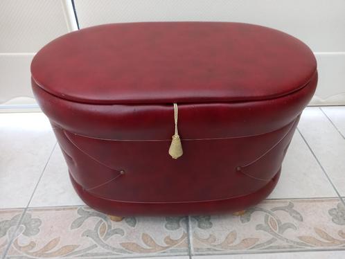 Coffre pouf en simili., Huis en Inrichting, Woonaccessoires | Kisten, Gebruikt, Minder dan 50 cm, Minder dan 50 cm, 50 tot 100 cm