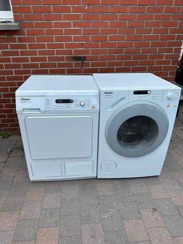 Wasmachine en droogkast miele werken perfect beide A+++ 8KG, Enlèvement, Comme neuf