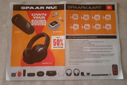Spaarkaart JBL spaaractie, Verzamelen, Supermarktacties, Ophalen of Verzenden