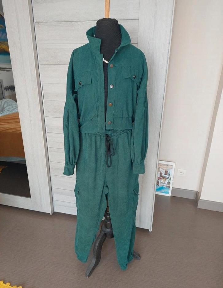 Ensemble 2 pièces, Kleding | Dames, Jasjes, Kostuums en Pakken, Zo goed als nieuw, Groen, Ophalen
