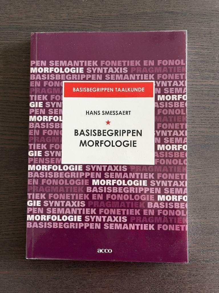 Basisbegrippen morfologie - Hans Smessaert, Livres, Livres d'étude & Cours, Neuf, Enseignement supérieur, Enlèvement ou Envoi