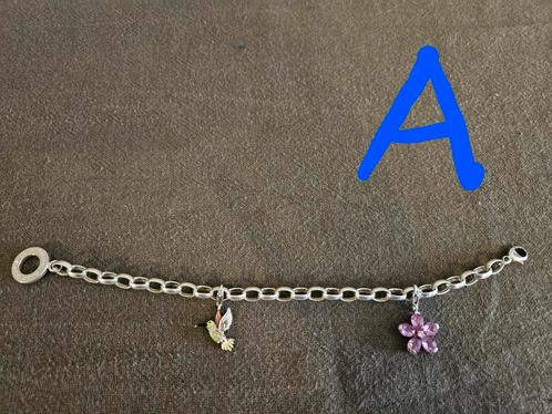 3 armbanden, Handtassen en Accessoires, Armbanden, Zo goed als nieuw, Zilver, Zilver, Ophalen