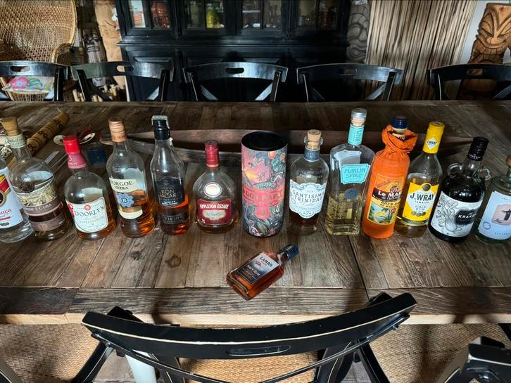 Rum collectie 15 flessen oa. Don Papa, Kraken, Appleton, Verzamelen, Wijnen, Ophalen