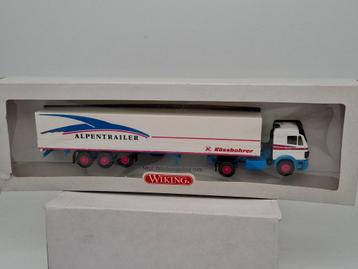 Mercedes vrachtwagen met Kässbohrer Trailer - Wiking 1/87 beschikbaar voor biedingen