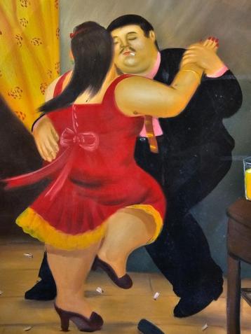 Fernando Botero Huile sur toile signée et datée, Enlèvement