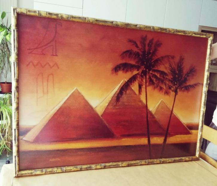 Egyptische lijsten, Huis en Inrichting, Woonaccessoires | Lijsten, Zo goed als nieuw, Ophalen