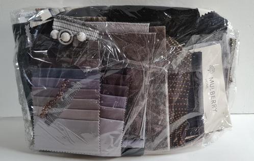 Handwerk Hobby luxe designers stofrest oa Mulberry metal, Hobby en Vrije tijd, Stoffen en Lappen, Nieuw, Katoen, Zwart, Ophalen of Verzenden
