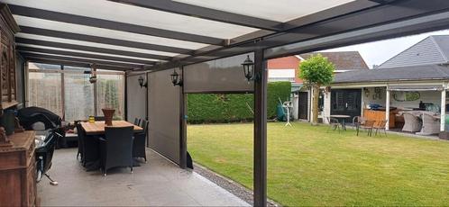 overkapping, afdak met zonnescreens 11m x 3m, Tuin en Terras, Overkappingen, Gebruikt, Ophalen