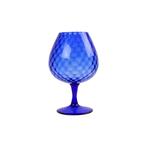 Prachtige Kobalt Blauwe Vaas Brandy Cognac Glas XL Empoli 28