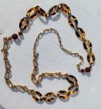 Lange ketting, Handtassen en Accessoires, Kettingen, Ophalen, Gebruikt, Bruin, Overige materialen