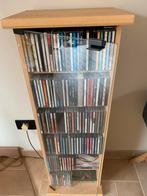 Rack CD + CD (+/- 150 pièces), Maison & Meubles, Accessoires pour la Maison | Étagères pour CD & DVD, Comme neuf, Enlèvement