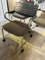 Lot de 3 chaises à roulettes empilable, Zo goed als nieuw, Overige kleuren