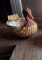 Ancien panier osier canard vintage, Enlèvement ou Envoi
