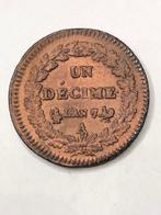 Munt France 1 décime Republique l'an 7 A kwaliteit !!!, Ophalen of Verzenden, Frankrijk, Losse munt