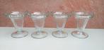 4 ijsbekers, Ophalen, Zo goed als nieuw, Glas