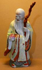 Statue en porcelaine chinoise - SHOU XING, Antiquités & Art, Enlèvement ou Envoi