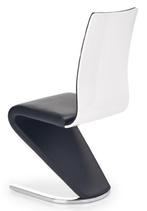Design eetkamerstoelen zwart kunstleer - hoogglans wit NIEUW, Nieuw, Vijf, Zes of meer stoelen, Metaal, Ophalen of Verzenden