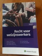 Recht voor Welzijnswerkers 2022, Boeken, Nieuw, Ophalen of Verzenden, Hogeschool