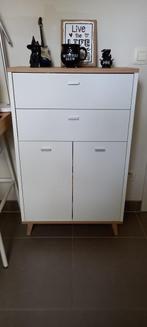 Kast met lades en deuren B 60 x H 96 x D 28 cm, Ophalen, Zo goed als nieuw