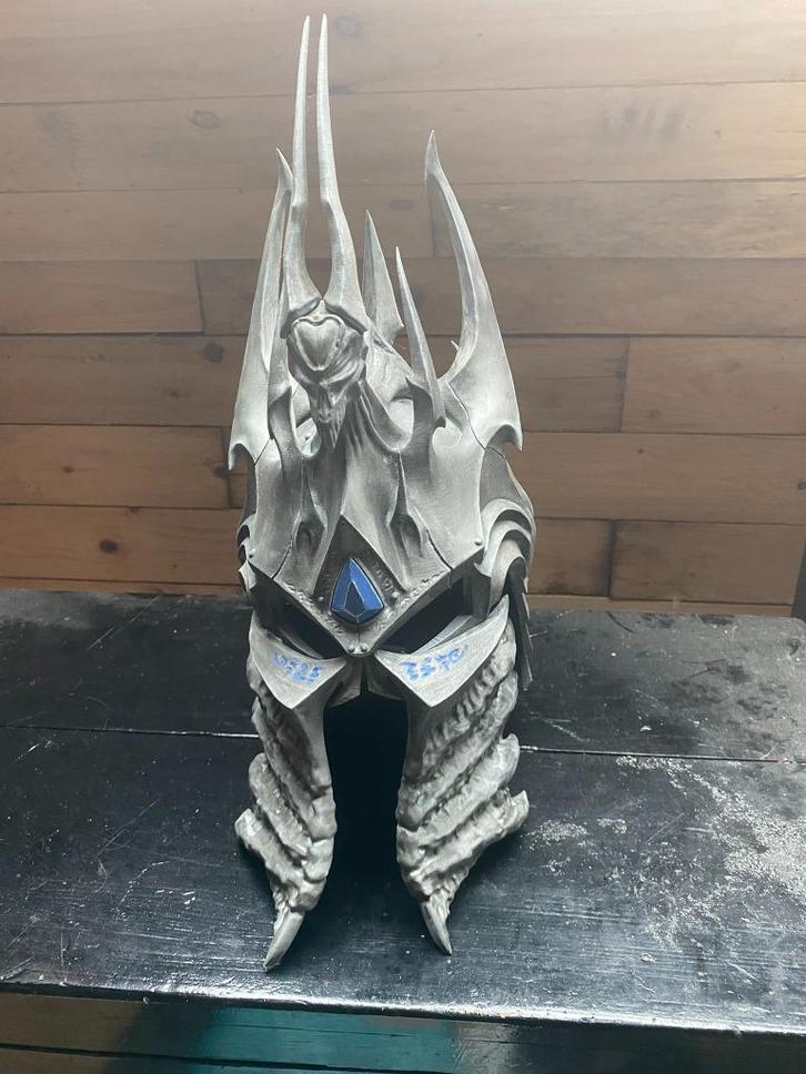 Lich King Helm cosplay real size, Verzamelen, Poppetjes en Figuurtjes, Ophalen of Verzenden