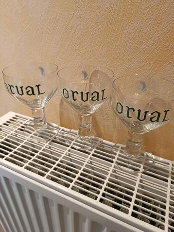 A vendre 3 verres orval vert beschikbaar voor biedingen