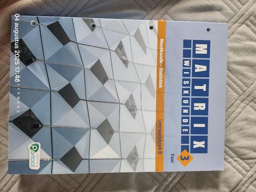 Matrix wiskunde 3 isbn 9789464011319, Boeken, Schoolboeken, Nieuw, Wiskunde B, ASO, Ophalen of Verzenden