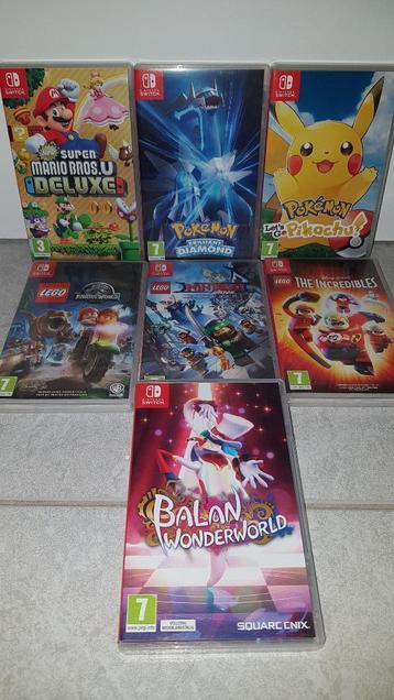 8 Nintendo Switch spelletjes.! disponible aux enchères