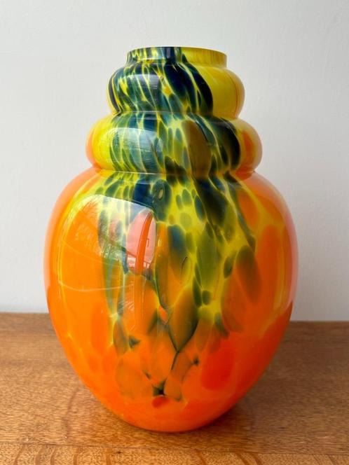 Art Deco Scailmont vaas 1930s, Antiek en Kunst, Antiek | Glaswerk en Kristal, Ophalen of Verzenden