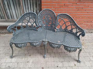 Tuintafel stoelen en banken in roestvrij metaal  beschikbaar voor biedingen