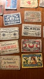 Lot oude lucifer etiketten, Verzamelen, Ophalen of Verzenden