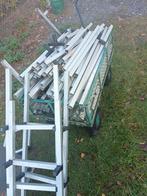 aluminium kokers om rekken op maat te maken, Doe-het-zelf en Bouw, Metalen, Ophalen, Gebruikt, Aluminium