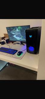 gaming pc setup te koop, Computers en Software, Ophalen, 32 GB, Met monitor, Predator