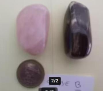 prachtige grote rozenkwarts + versteend hout v 3.50 beschikbaar voor biedingen