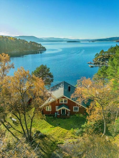 Ein Traumferienhaus direkt am Fjord Norwegens, Immo, Étranger, Europe autre, Maison d'habitation, Campagne