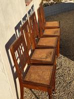 Lot 5 chaises 1930, Maison & Meubles, Chaises, Brun, Enlèvement, Bois, Cinq, Six Chaises ou plus