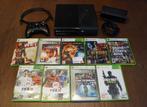 Microsoft XBOX 360 E 250GB console + 9 games, Games en Spelcomputers, Spelcomputers | Xbox 360, Ophalen, 360 E, Met 1 controller