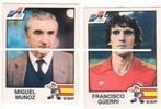Panini / Euro 84 / Espana / 2 stickers, Verzamelen, Sportartikelen en Voetbal, Zo goed als nieuw, Poster, Plaatje of Sticker, Verzenden