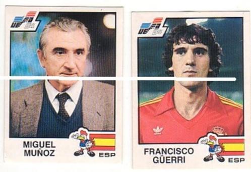 Panini/Euro 84/Espagne/2 autocollants, Collections, Articles de Sport & Football, Comme neuf, Affiche, Image ou Autocollant, Envoi