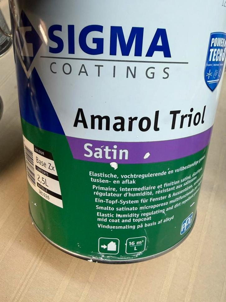 Sigma amarol triol donkergrijze lak 2,5liter, Hobby & Loisirs créatifs, Bricolage, Neuf, Matériel, Enlèvement ou Envoi