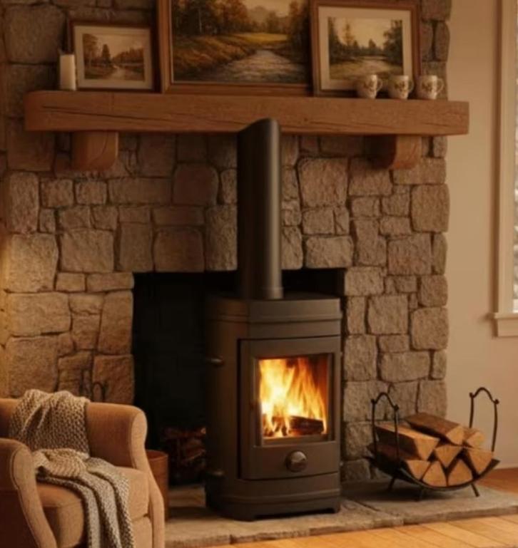 houtkachel, Huis en Inrichting, Kachels, Gebruikt, Houtkachel, Ophalen