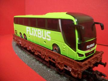 MÄRKLIN platformwagen met FlixBus-bus beschikbaar voor biedingen