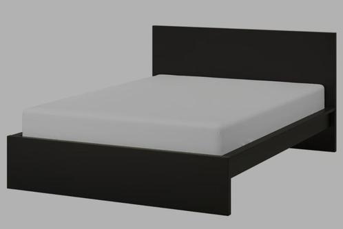 Twijfelaar MALM bedframe 140200 zwartbruin – NIEUW in doos, Huis en Inrichting, Slaapkamer | Bedden, Nieuw, Twijfelaar, 140 cm