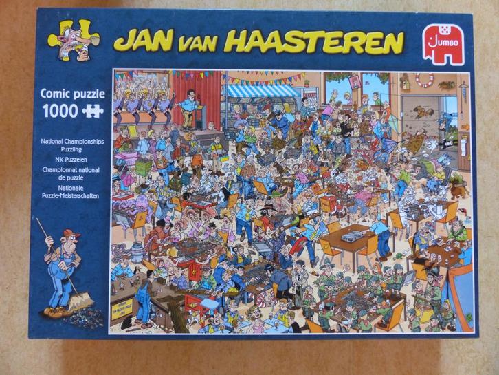 Jan Van Haasteren Puzzel NK Puzzelen 1000 stukken Jumbo19090, Hobby en Vrije tijd, Denksport en Puzzels, Zo goed als nieuw, Legpuzzel