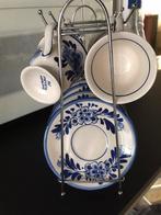 Kopjes, ondertassen, delfts blauw, Antiek en Kunst, Antiek | Keramiek en Aardewerk, Ophalen