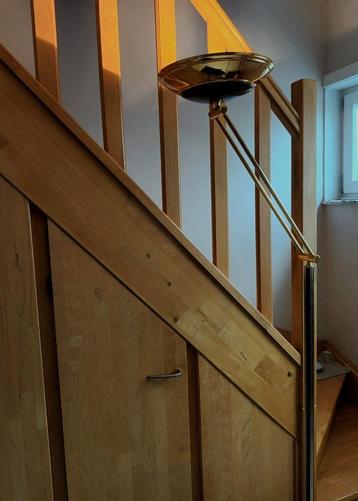 Vintage staande lamp, Enlèvement, Utilisé, Métal, 200 cm ou plus