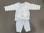 Wit/blauw pakje maat 50, Kinderen en Baby's, Babykleding | Maat 50, C&A, Ophalen of Verzenden, Zo goed als nieuw, Pakje