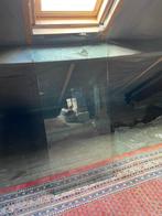 Glazen blad in helder glas, Doe-het-zelf en Bouw, Glas en Ramen, Ophalen, Gebruikt, Minder dan 80 cm, 120 tot 160 cm